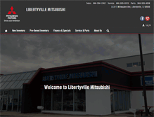 Tablet Screenshot of libertyvillemitsubishi.com